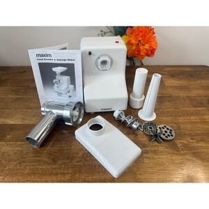 Vintage‎ Maxim GR 586 Electric Meat Grinder Sausage Maker Complete In Box